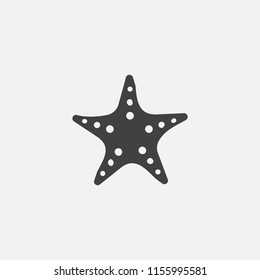 sea star base icon. Simple sign illustration. sea star symbol design from Beach series. Can be used for web, print and mobile