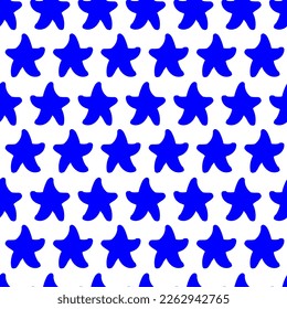 sea star fashionable seamless vector pattern for design and decoration