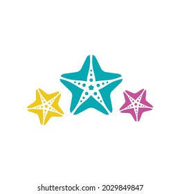 Sea Star fish icon Template vector illustration design