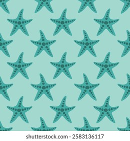 Sea Star Fish pattern seamless pattern background for packaging and decoration 