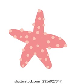 Sea Star Mollusk Vector Illustration