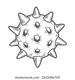 Sea Star Sketch, Chocolate Chip Starfish Vector