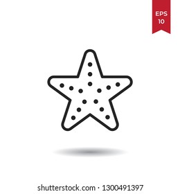 Sea star vector icon