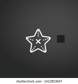 Sea Star vector icon. Sea Star concept stroke symbol design. Thin graphic elements vector illustration, outline pattern for your web site design, logo, UI. EPS 10.