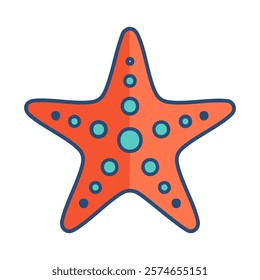 Sea star vector icon isolated on white background for your web and mobile app design. Starfish logo concept.