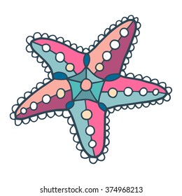 Sea star vector illustration