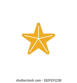 plantilla de diseño de logotipo de vector estrella marina