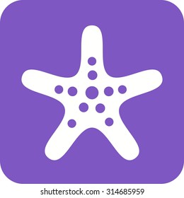Sea, starfish, star icon vector image. Can also be used for Animals and Insects. Suitable for mobile apps, web apps and print media.