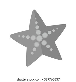 Sea, starfish, star icon vector image. Suitable for mobile apps, web apps and print media.