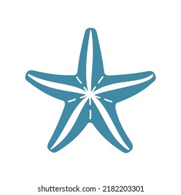 Icono único vectorial de estrella de mar, ilustración aislada separada