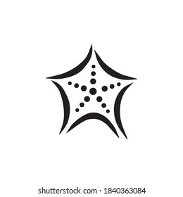 Sea stars icon logo design vector template