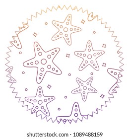 sea stars pattern