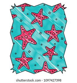 sea stars pattern