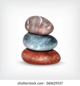 Sea stone. Vector icon. EPS10 vector
