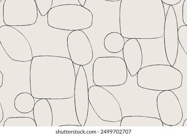 Sea stone wall stylish pattern with black and beige color