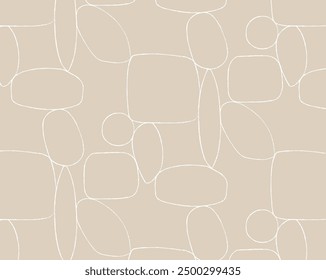 Sea stone wall stylish pattern with white and beige color