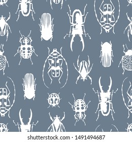 Sea stones of various shapes and color seamless pattern . Relax spa stone mineral texture abstract seamless pattern.