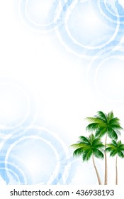 Sea summer greeting summer background