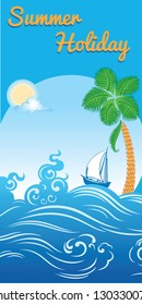 sea summer holiday travel template