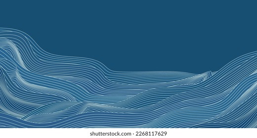 Fondo del patrón japonés del verano marino