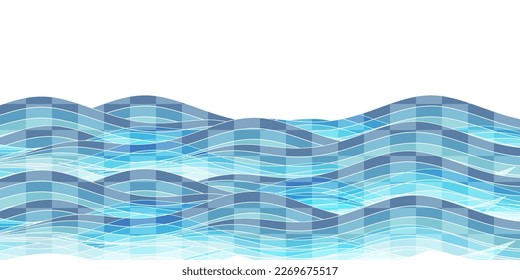 Fondo del patrón japonés del verano marino