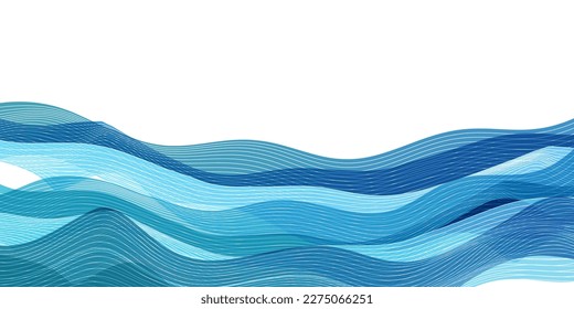 Sea summer Japanese pattern background