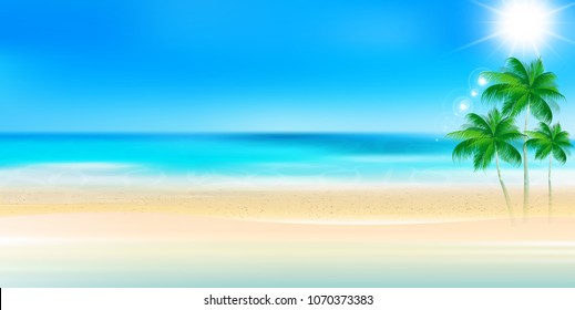 Sea Summer Landscape background