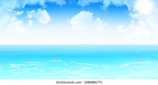 Sea summer Landscape background