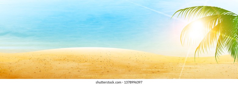 Sea summer landscape background