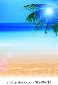 Sea summer landscape background