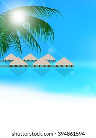 Sea summer landscape background
