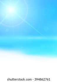 Sea summer landscape background