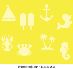 sea summer stencils