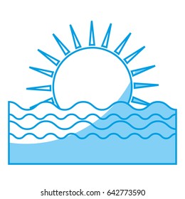 sea and sun icon