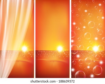 Sea sunset landscape