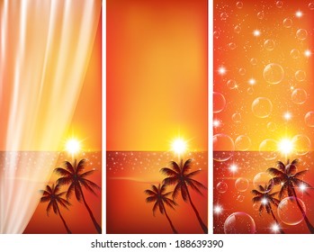 Sea sunset landscape