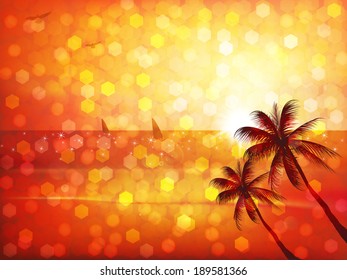 Sea sunset landscape