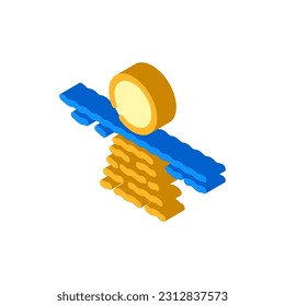 sea sunset sun summer sunlight isometric icon vector. sea sunset sun summer sunlight sign. isolated symbol illustration