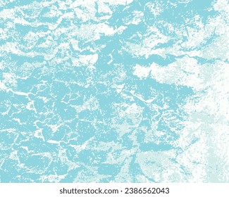 Sea surface colorful grunge background with white turquoise ocean water for decoration of tourism agency selling cruise packages vector illustration