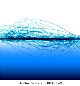 sea surface cool water illustration