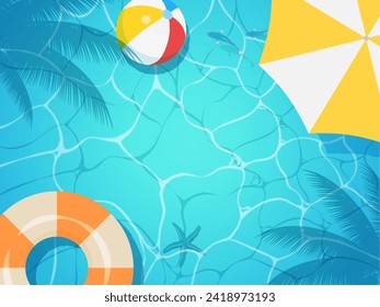 Sea surface and sea motif image illustration_background frame