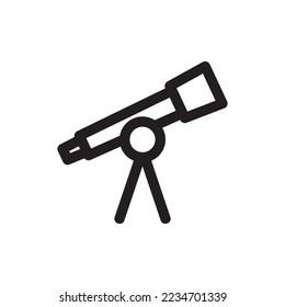 sea telescope icon or logo isolated sign symbol vector illustration - high quality black style vector icons
