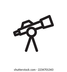 sea telescope icon or logo isolated sign symbol vector illustration - high quality black style vector icons

