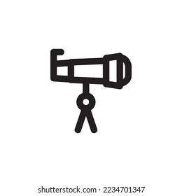 sea telescope icon or logo isolated sign symbol vector illustration - high quality black style vector icons
