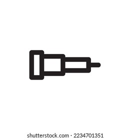 sea telescope icon or logo isolated sign symbol vector illustration - high quality black style vector icons
