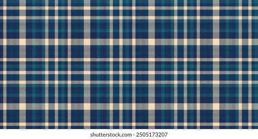 Sea textile check vector, cross fabric texture plaid. Tie tartan background pattern seamless in cyan and blue colors palette.