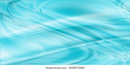 Sea texture, summer waves effect. Vector marine, ocean wallpaper. Light blue azure pool water