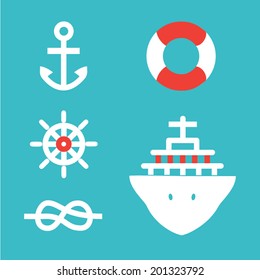 Sea theme symbols