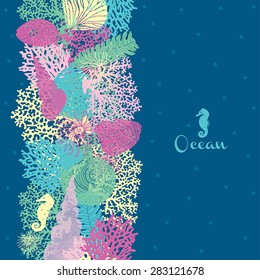 Sea time. Cute postcard.