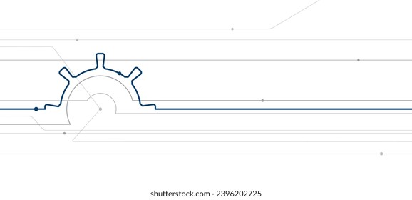 Sea transport. Marine Steering Wheel. Abstract line illustration for your project. Blue and gray outline image on white background. Vector design art